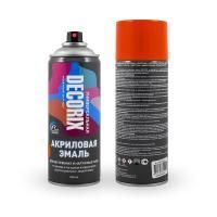 Фото аэрозольная эмаль универсальная decorix, 520 мл. красный